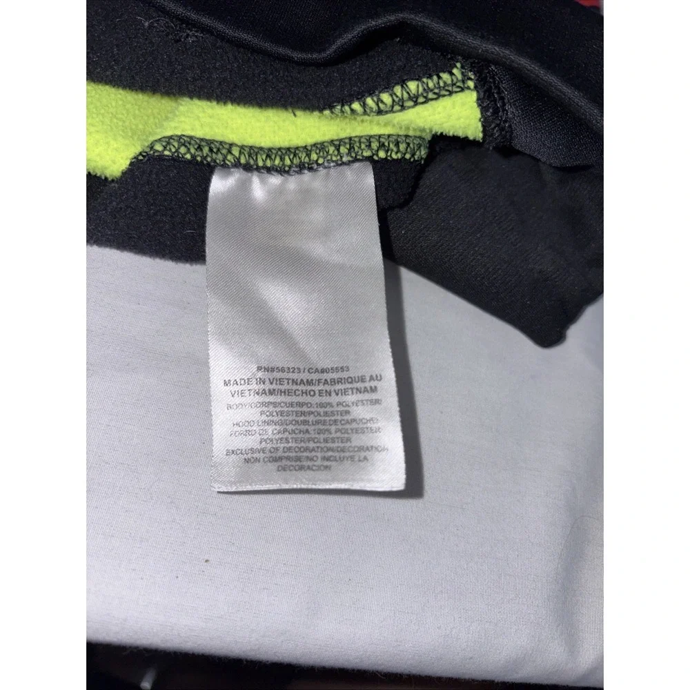Nike Hoodie Mens Medium Therma Fit Black Neon Green Swoosh Pullover Sweatshirt